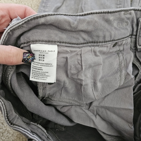 Mens American Eagle Slim Jeans 28x30 - Picture 5 of 7